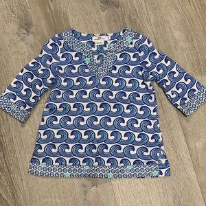 Vineyard Vines Blue and White Kids Dress